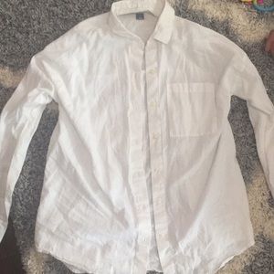 White linen blouse
